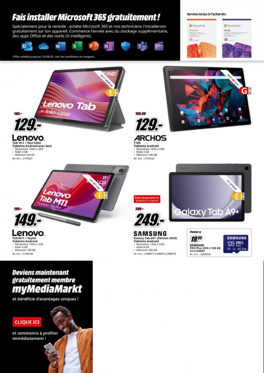 Media Markt Dépliant 08.09.2025