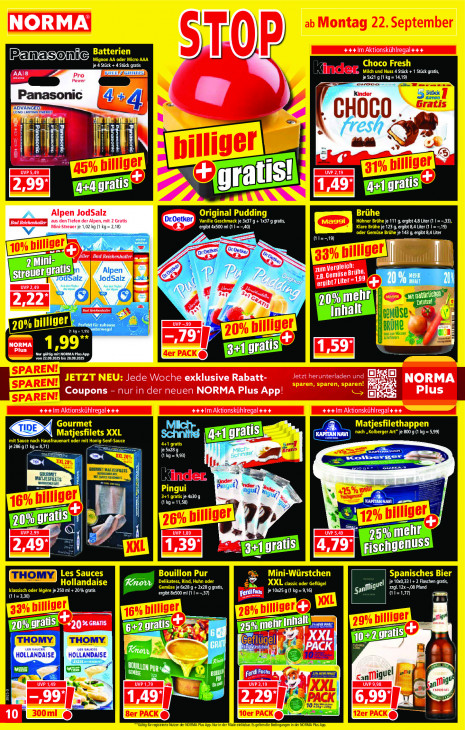 Norma Angebote ab 22.09.25 bis 27.09.25