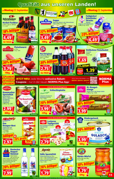 Norma Angebote ab 22.09.25 bis 27.09.25