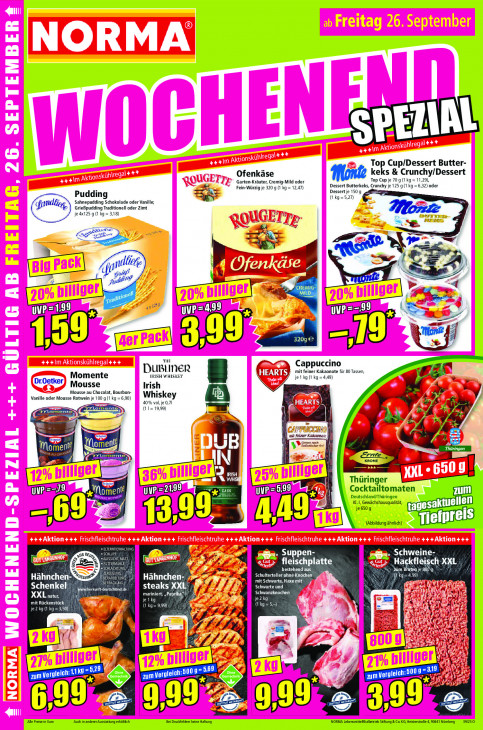 Norma Angebote ab 22.09.25 bis 27.09.25
