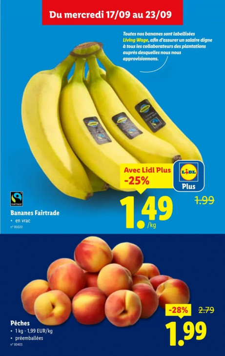 Lidl Dépliant 17.09.2025