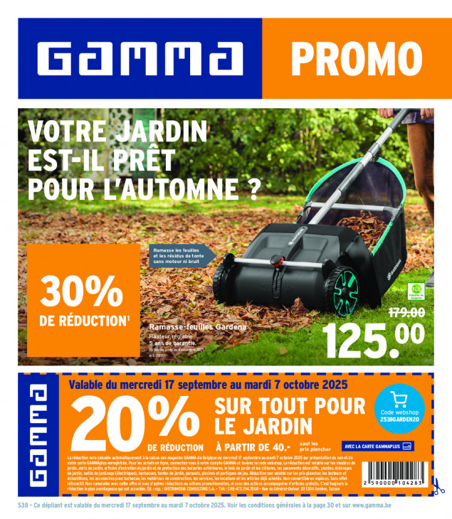 Gamma Dépliant 17.09.2025