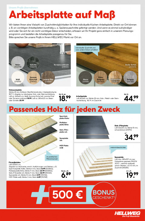 Hellweg Baumarkt Angebote ab 15.09.25 bis 20.09.25