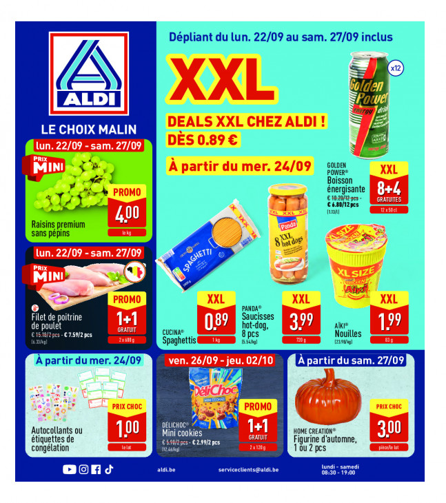 Aldi Dépliant 22.09.2025