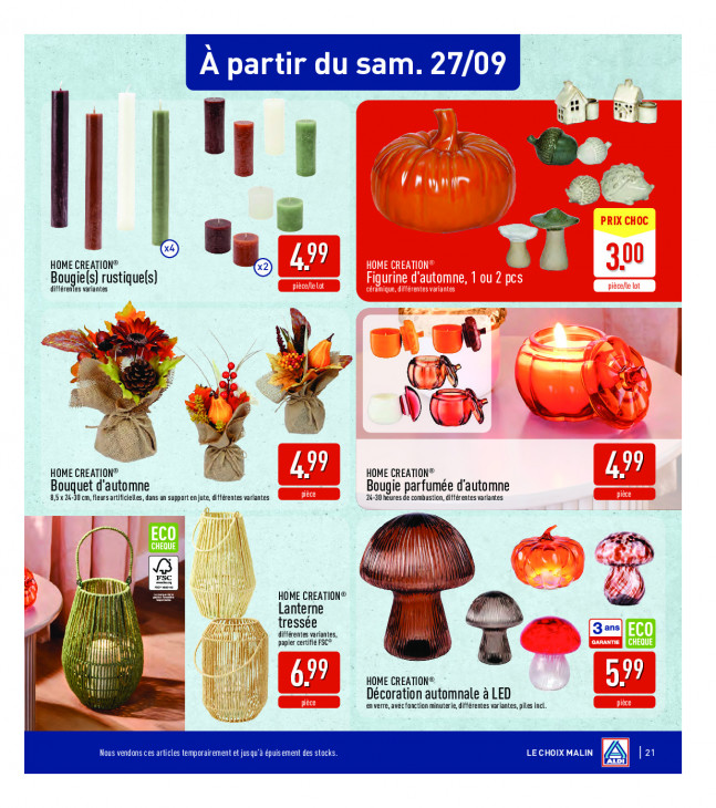 Aldi Dépliant 22.09.2025