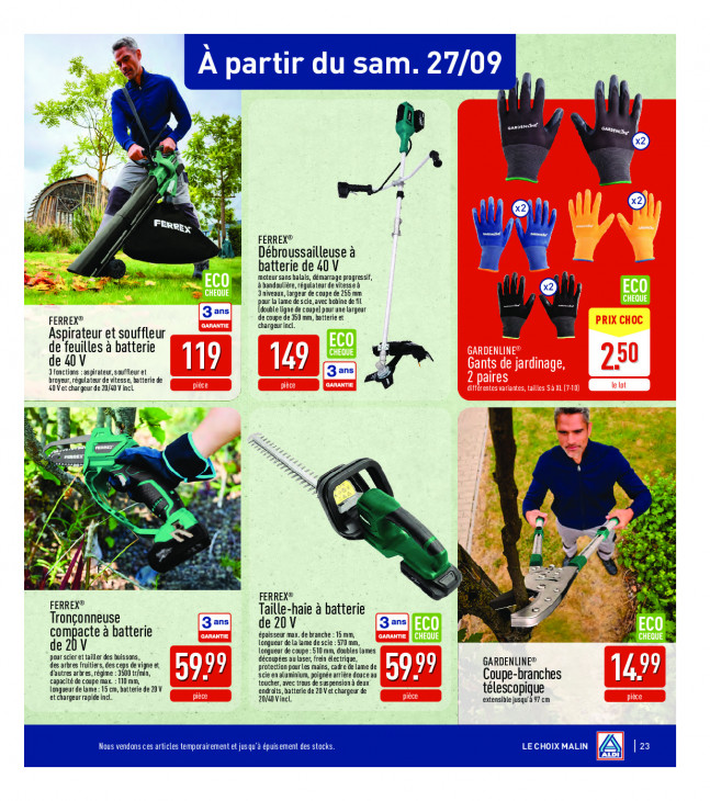 Aldi Dépliant 22.09.2025