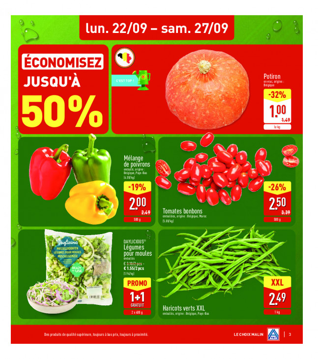 Aldi Dépliant 22.09.2025