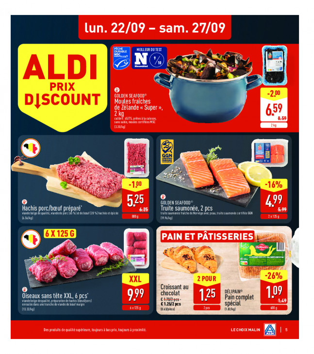 Aldi Dépliant 22.09.2025
