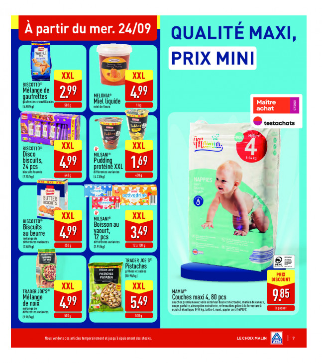 Aldi Dépliant 22.09.2025