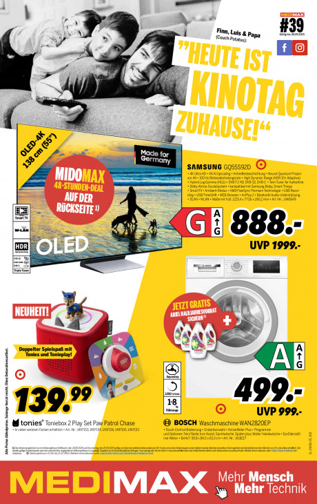 MEDIMAX Angebote ab 19.09.25 - bis 26.09.25