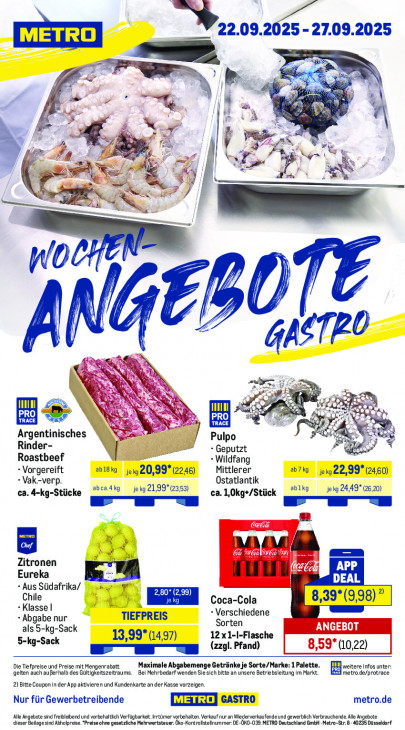 Metro Angebote ab 22.09.25 - bis 27.09.25