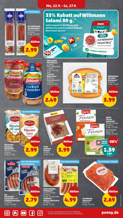 Penny Angebote ab 22.09.25 bis 27.09.25