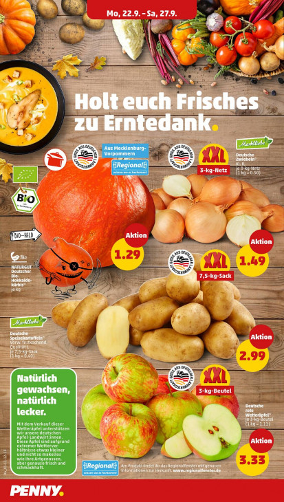 Penny Angebote ab 22.09.25 bis 27.09.25