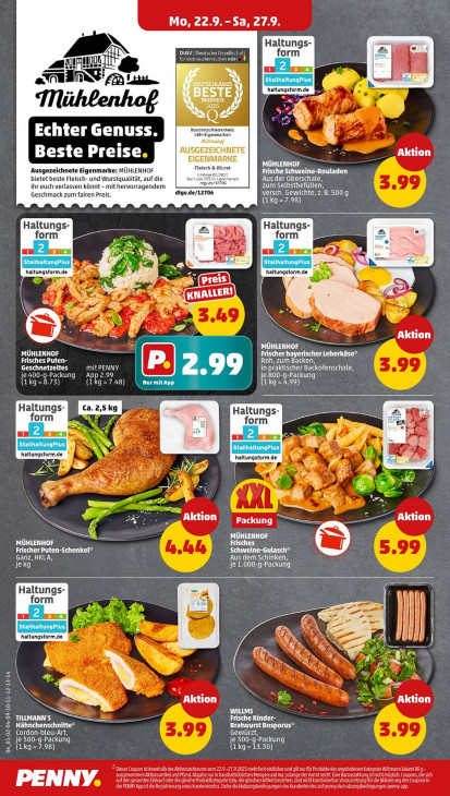 Penny Angebote ab 22.09.25 bis 27.09.25