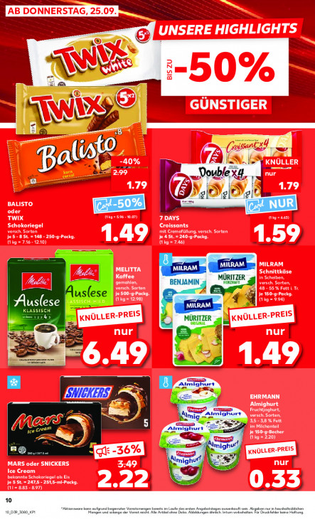 Kaufland Angebote ab 25.09.25 bis 01.10.25
