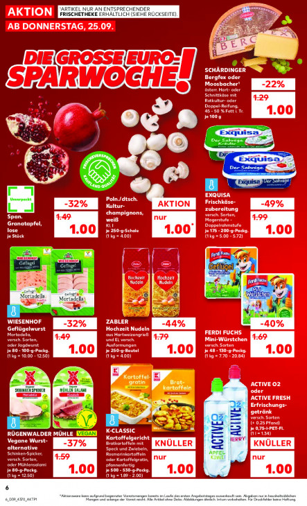 Kaufland Angebote ab 25.09.25 bis 01.10.25