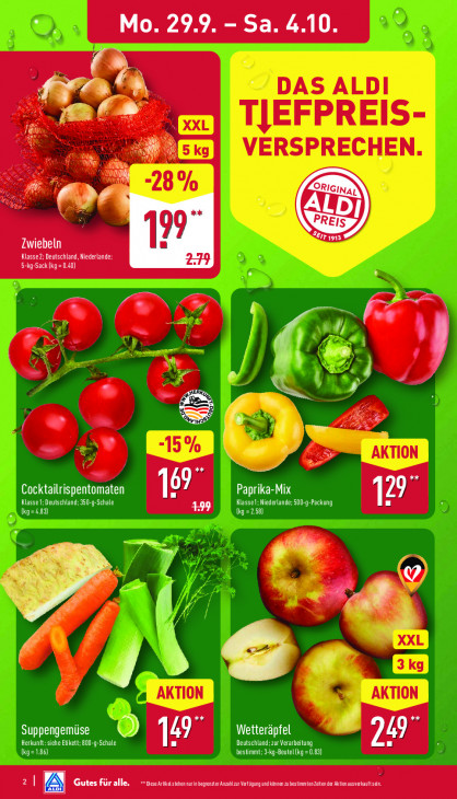 Aldi Nord Angebote ab 29.09.25 bis 04.10.25