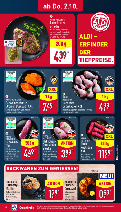 Aldi Nord Angebote ab 29.09.25 bis 04.10.25