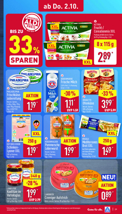 Aldi Nord Angebote ab 29.09.25 bis 04.10.25