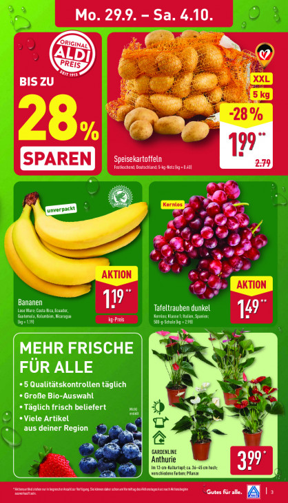 Aldi Nord Angebote ab 29.09.25 bis 04.10.25