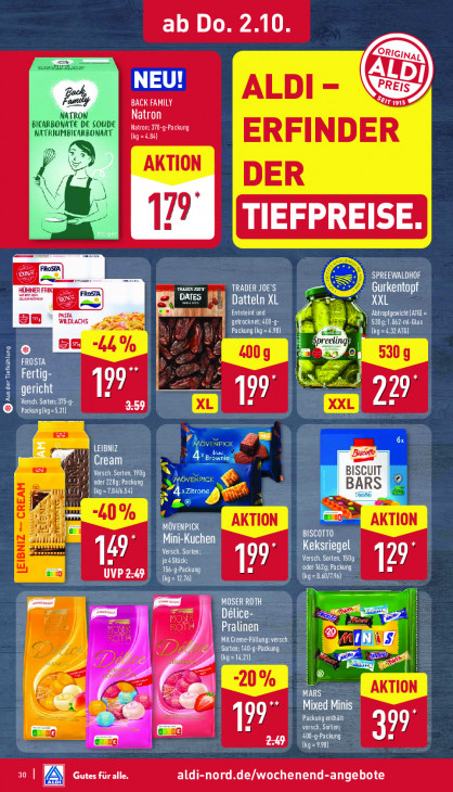 Aldi Nord Angebote ab 29.09.25 bis 04.10.25