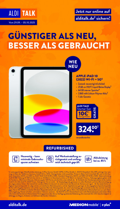Aldi Nord Angebote ab 29.09.25 bis 04.10.25