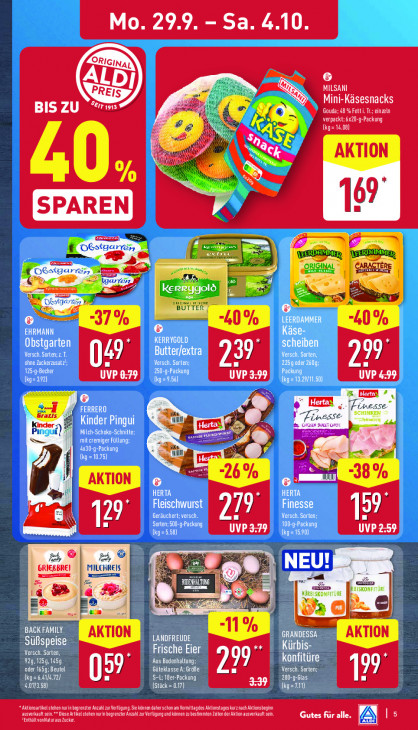 Aldi Nord Angebote ab 29.09.25 bis 04.10.25