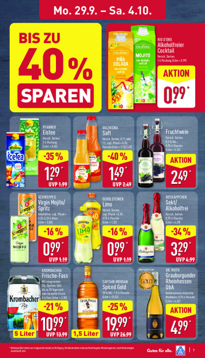 Aldi Nord Angebote ab 29.09.25 bis 04.10.25
