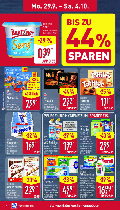 Aldi Nord Angebote ab 29.09.25 bis 04.10.25