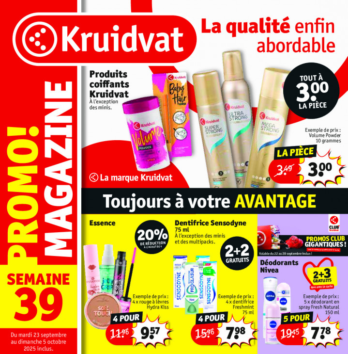 Kruidvat Dépliant 22.09.2025