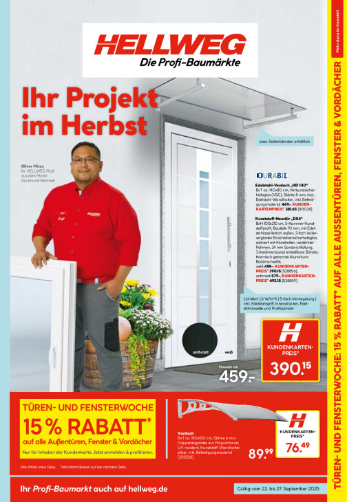 Hellweg Baumarkt Angebote ab 22.09.25 bis 27.09.25