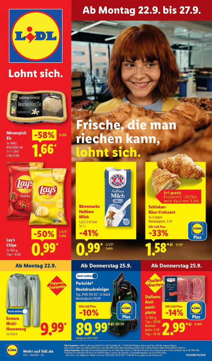 Lidl Angebote ab 22.09.25 bis 27.09.25