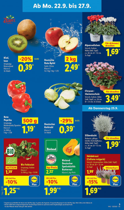 Lidl Angebote ab 22.09.25 bis 27.09.25