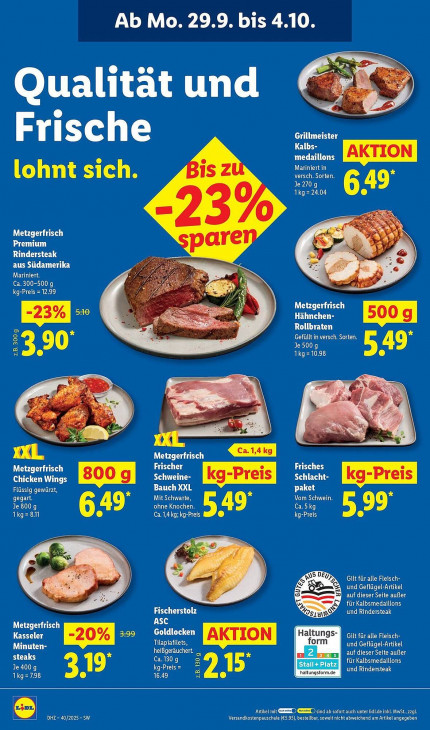 Lidl Angebote ab 29.09.25 bis 04.10.25