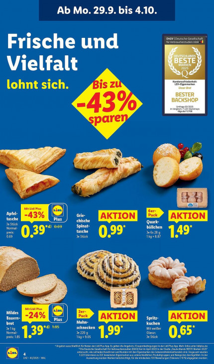 Lidl Angebote ab 29.09.25 bis 04.10.25