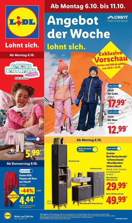 Lidl Angebote ab 06.10.25 bis 11.10.25