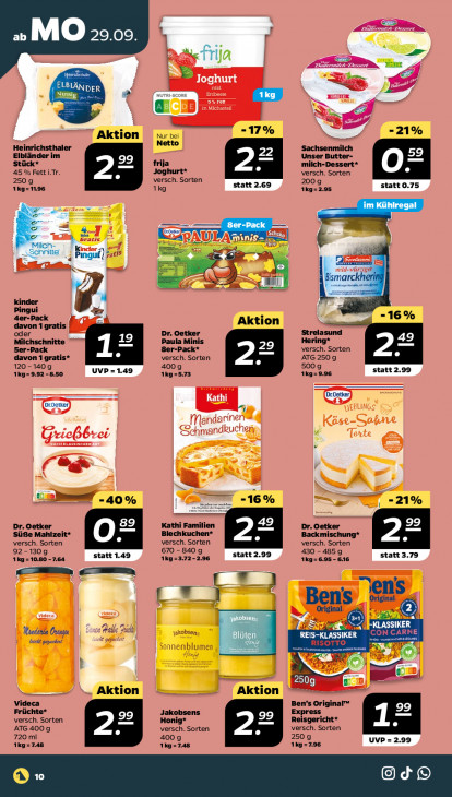 Netto Angebote ab 29.09.25 bis 04.10.25