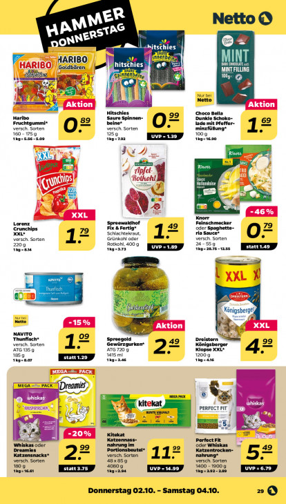 Netto Angebote ab 29.09.25 bis 04.10.25