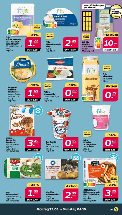 Netto Angebote ab 29.09.25 bis 04.10.25