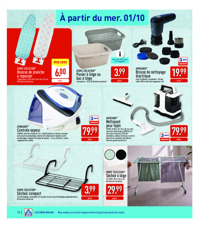 Aldi Dépliant 29.09.2025