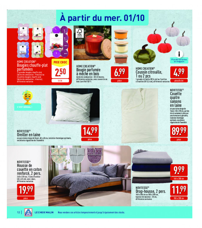 Aldi Dépliant 29.09.2025