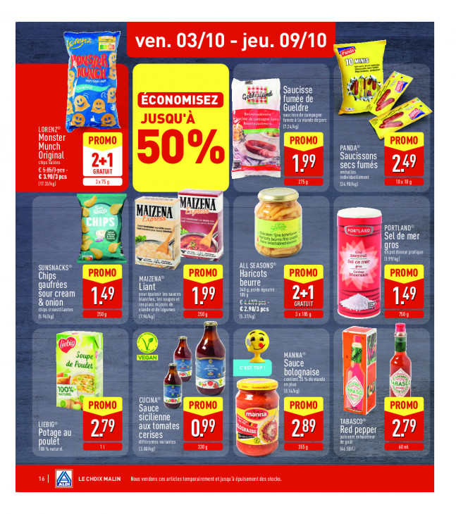 Aldi Dépliant 29.09.2025