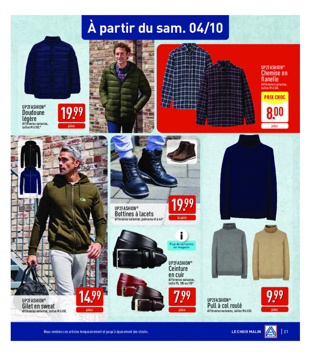 Aldi Dépliant 29.09.2025