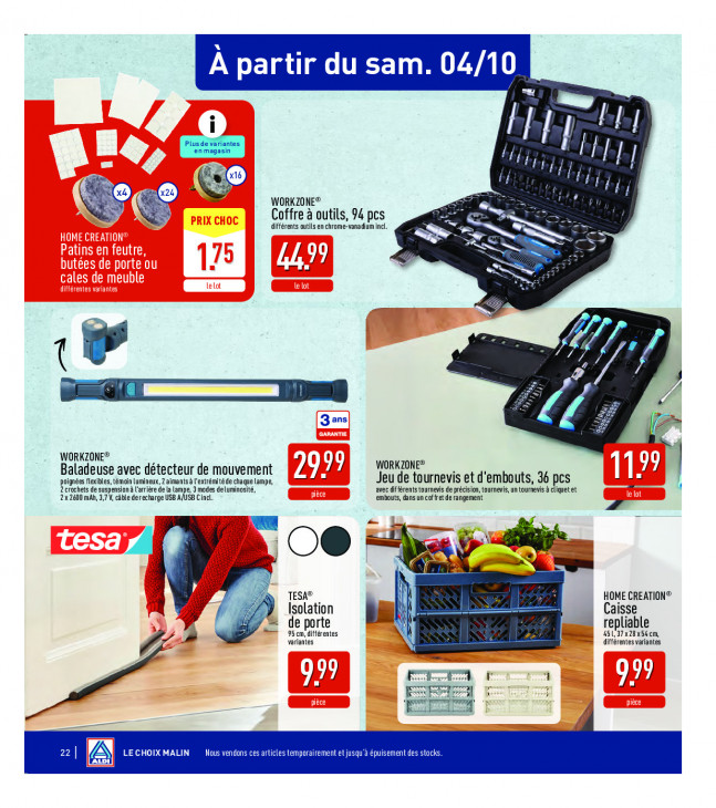 Aldi Dépliant 29.09.2025