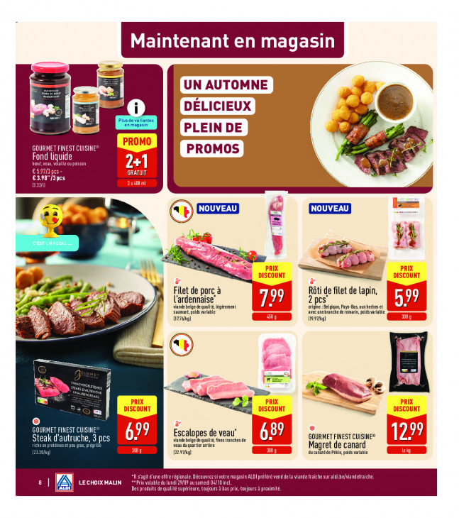 Aldi Dépliant 29.09.2025