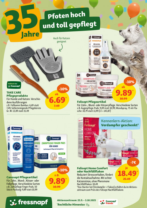 Fressnapf Angebote ab 25.09.25 bis 03.10.25