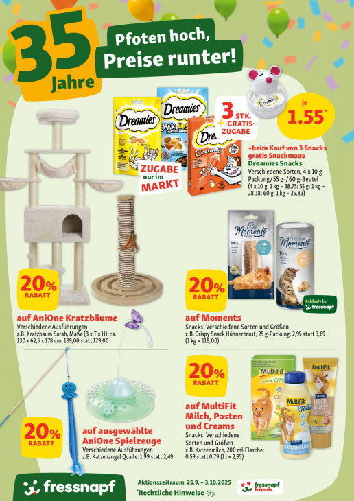 Fressnapf Angebote ab 25.09.25 bis 03.10.25