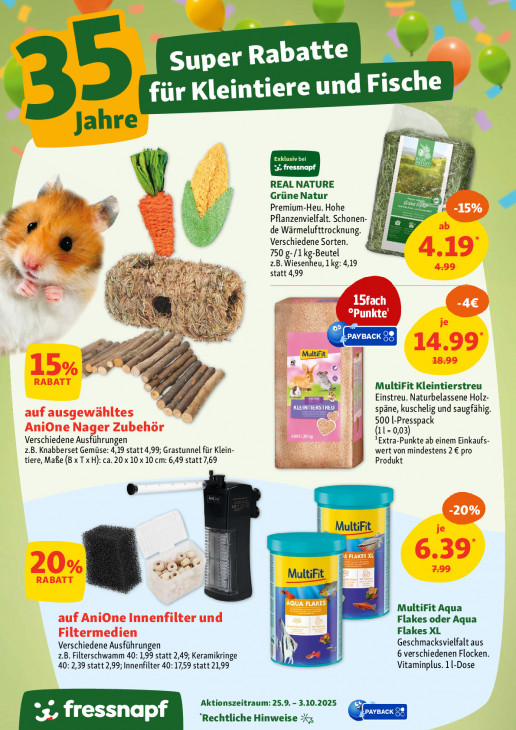 Fressnapf Angebote ab 25.09.25 bis 03.10.25