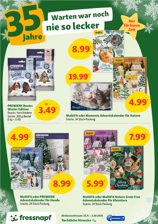 Fressnapf Angebote ab 25.09.25 bis 03.10.25