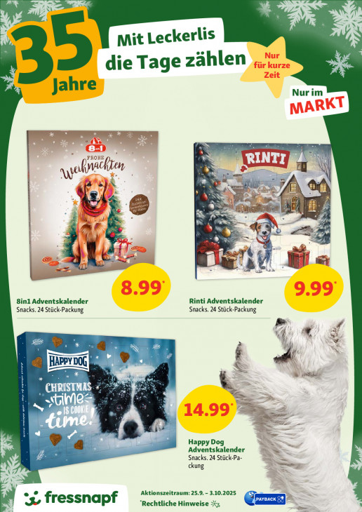 Fressnapf Angebote ab 25.09.25 bis 03.10.25